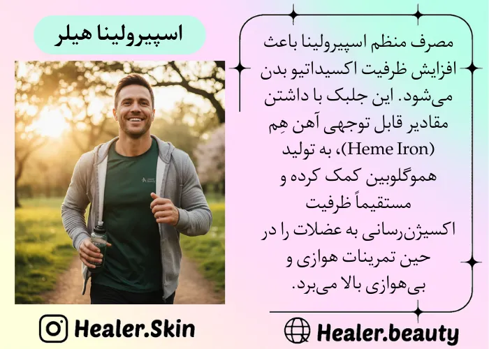 تاثیر اسپیرولینا بر روی عضله سازی مردان